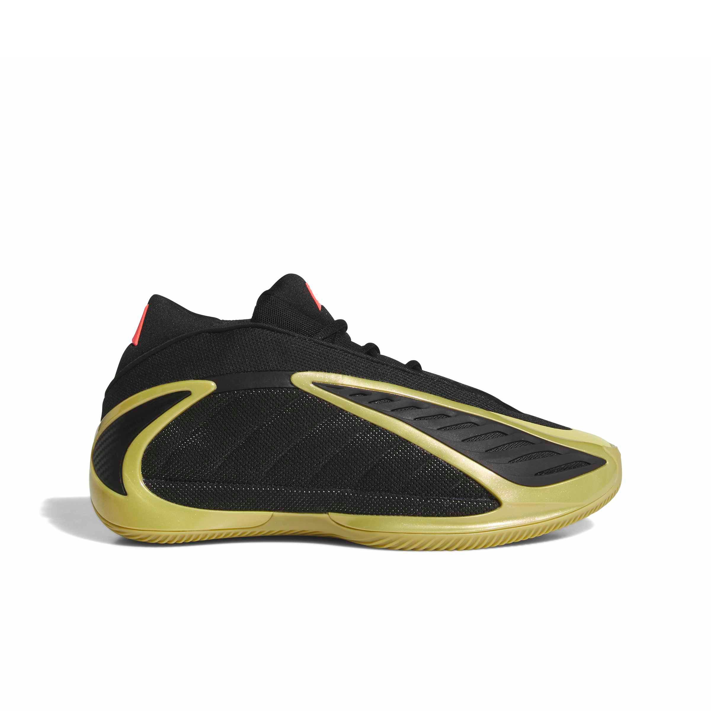 adidas Anthony Edwards 2 "Core Black/Gold Metallic/Solar Turbo" Men's Basketball Shoe - BLACK/GOLD/TURBO